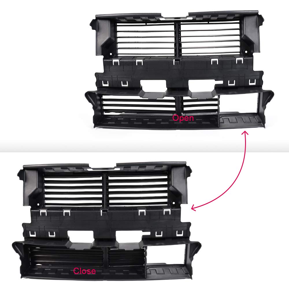 Compatible For Ford Fusion 2013 2014 2015 2016 Front Radiator Control Grille Shutter Assembly without Actuator DS7Z-8475-B