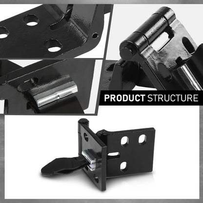 G-PLUS Door Hinge Set Compatible with Chevy & GMC Pickup 1967-1972,Fit Blazer & Jimmy 1969-1972,Fit Suburban 1967-1972 (Front Door only)