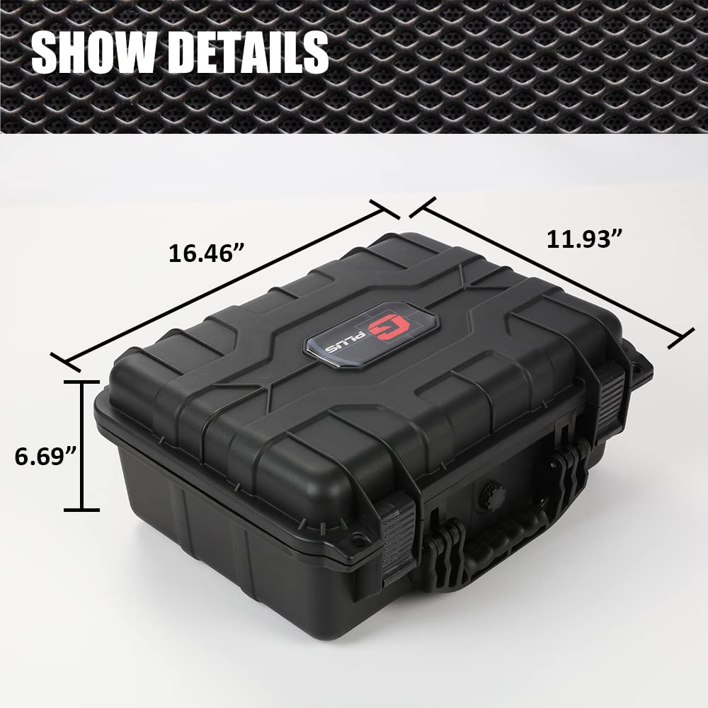 G-PLUS Graded Card Storage Box Compatible with BGS PSA SGC FGS Weatherproof Graded Sports Trading Cards(Large, Black)