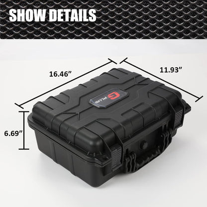 G-PLUS Graded Card Storage Box Compatible with BGS PSA SGC FGS Weatherproof Graded Sports Trading Cards(Large, Black)