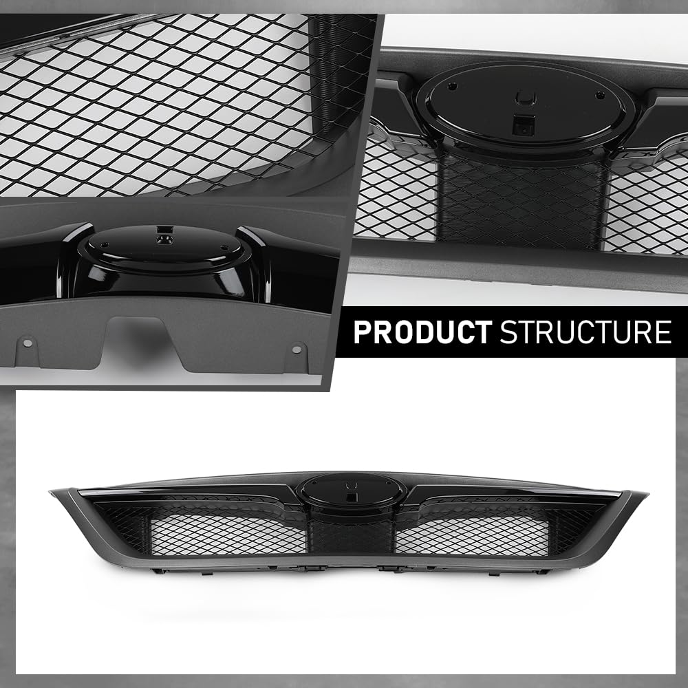 G-PLUS Front Bumper Grille Assembly Compatible with Subaru Impreza WRX 2011-2014 91121FG100