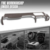 G-PLUS TPE Dash Cover Dashboard Panel Compatible with Chevy Silverado (LS, LT, or Work Truck ONLY) / GMC Sierra (SL, SLE, or Work Truck ONLY) 2007-2013, Fit Dual Glovebox Style Dashes Only Brown