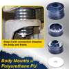 G-PLUS Body Mounts in Polyurethane PU Compatible With 1999-2017 F250 F350 Super Duty 2WD/4WD,Body Cab Mounts Bushings Kit (Blue)