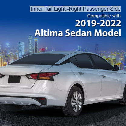 G-PLUS Inner Tail Light w/o Bulb Rear Brake Lamp Right Passenger Side Compatible with Nissan Altima Sedan Model 2019 2020 2021 2022 265406CA0A NI2803119