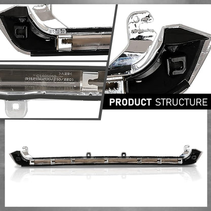 G-PLUS Hood Molding Trim Moulding Chrome Compatible with Subaru Forester 2017-2018 91121SG210, 91121SG211