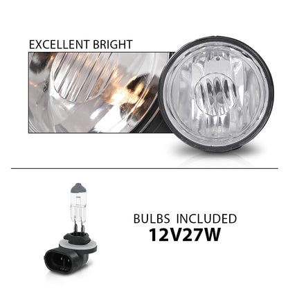 G-PLUS Fog Lights w/Bulb Pair Compatible with Chevy Tahoe Z71 2000-2006/Suburban 1500 Z71 2004-2006, Fit Pontiac Grand Prix 1997-2003/Sunfire 2000-2005(for Model w/Mounting Bracket) GM2592121