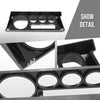 G-PLUS Dashboard Instrument Cover Trim Panel Compatible with Land Rover Defender MTC5459 Black