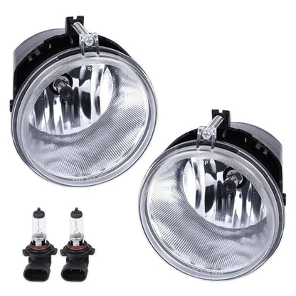 G-PLUS Front Bumper Driving Fog Lights w/Bulb Compatible with Jeep Grand Cherokee 2005 2006 2007 2008 2009 2010 Fit Jeep Commander 2006 2007 2008 2009 2010 CH2592138, CH2592138, 4805859AA Clear Lens