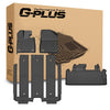 G-PLUS Floor Mats & Cargo Liner Fit Toyota Sienna 2021-2025/Not Fit 2025 Platinum,TPE All Weather Custom Fit Floor Liner 1st & 2nd & 3rd Row Trunk Mats Accessories Black alfombras para carro