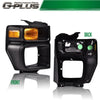 G-PLUS Headlight Trim Bezel with Parking Turn Signal Light Compatible With 08-14 Ford E150/08-14 Ford E250/08-19 Ford E350 (Passenger Side (Right))