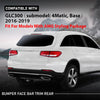 G-PLUS Bumper Face Bar Trim Molding Step Pad Rear Compatible with Benz GLC300 (submodel: 4Matic, Base) 2016-2019,Fit For Models With AMG Styling Package 2538851000