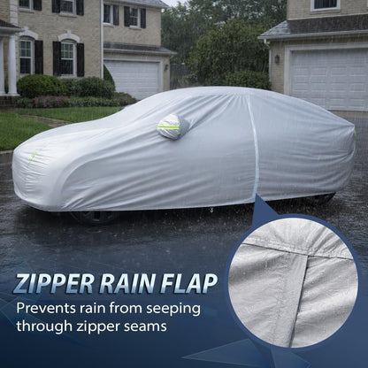 G-PLUS Waterproof All Weather Car Cover for SUV,Silver