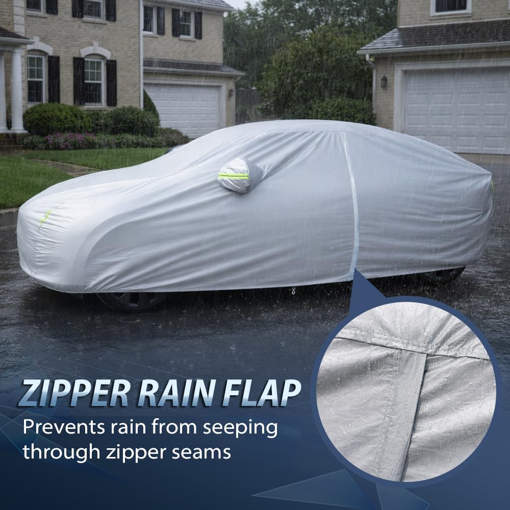 G-PLUS Waterproof All Weather Car Cover for SUV,Silver