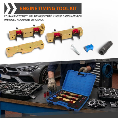 G-PLUS Engine Timing Tool Kit Compatible with Benz M133 M260 M264 M270 M274 Engine 270 589 00 6100, 270 589 01 6100 45 Steel Black