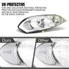 G-PLUS Headlights Assembly, Fit 2006-2007 Chevy Monte Carlo/2006-2013 Chevy Impala/2014-2016 Chevy Impala Limited Bumper Headlamps, Clear Lens Chrome Housing Clear Reflector,faros delanteros