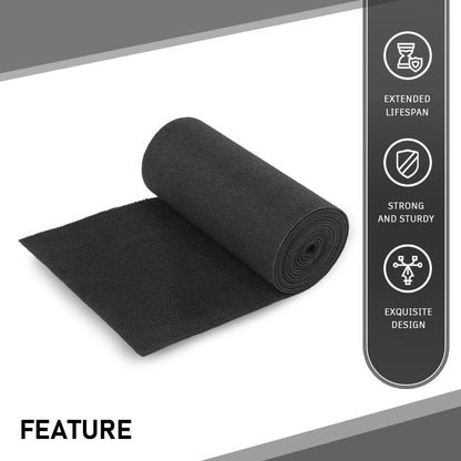 G-PLUS 12" x 12ft Boat Trailer Bunk Carpet, Outdoor Ribbed Marine Bunk Carpet Fit for Boat Trailer Runners Black Boat Carpet