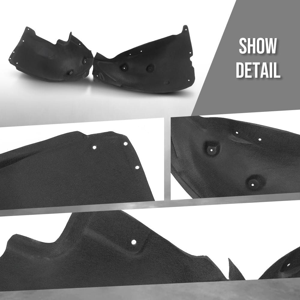 G-PLUS Rear Right Inner Fender Wheel Liner Splash Guard Shield Compatible with Tesla Model X 2016-2020 1034248-00-I, 103424800I Black