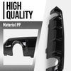G-PLUS Rear Bumper Lip Diffuser Splitter Spoiler Compatible with Honda Civic Sedan 4 Door 2016 2017 2018 2019 2020 2021 (Not Fit Si and Sport Model) Glossy Black