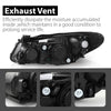 G-PLUS Headlights Assembly,Compatible with Hyundai Elantra 2007-2010 Bumper Headlamps w/o Bulb,Left & Right faros delanteros Clear Lens Chrome Housing Amber Reflector