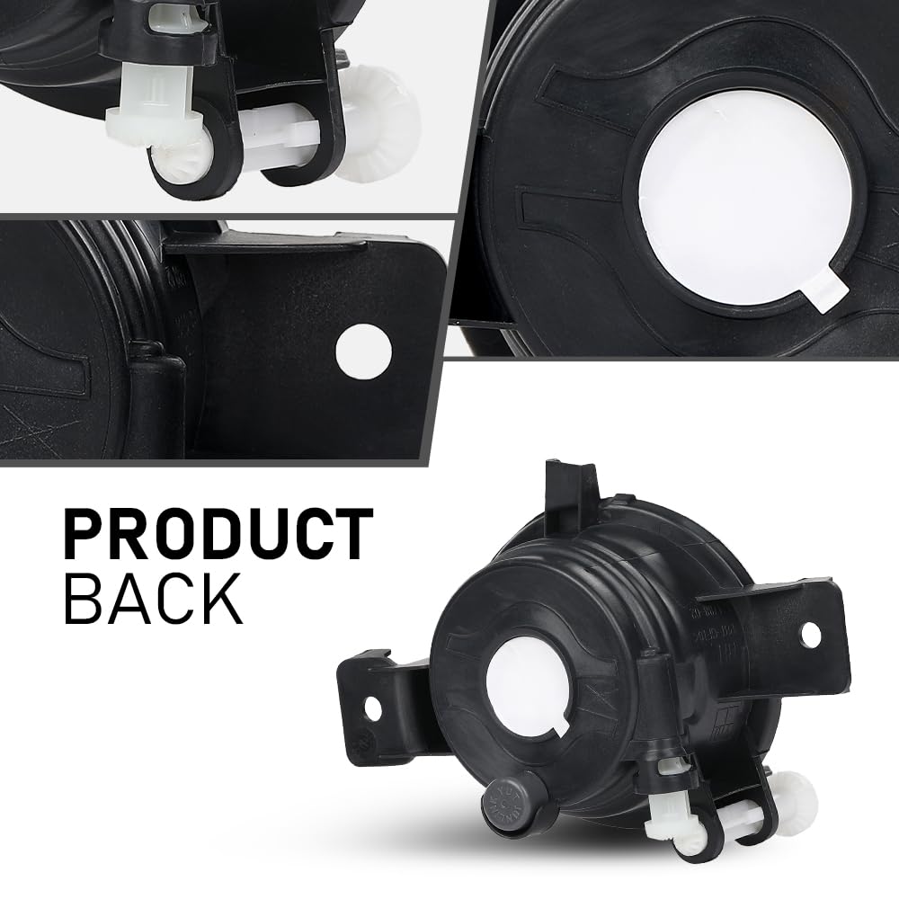 G-PLUS Front Right Fog Light Lamps Assembly Without Bulb, Compatible with BMW X5 E70 2011-2013, Passenger Side, 63177224644, 63 17 7 224 644