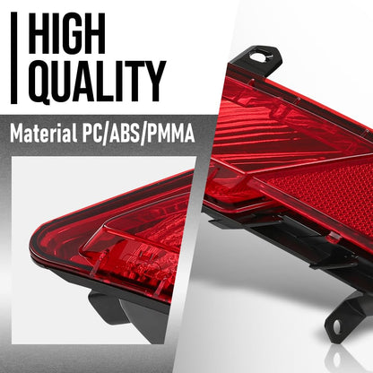 G-PLUS Rear Left Bumper Reflector Fog Light Brake Lamp Compatible with Volvo XC60 2014-2017 31353285 Red
