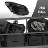 G-PLUS LED Headlight Left Driver Side Compatible with Benz C-Class C300 W205 2015 2016 2017 2018 205906770364, MB2502227 Black