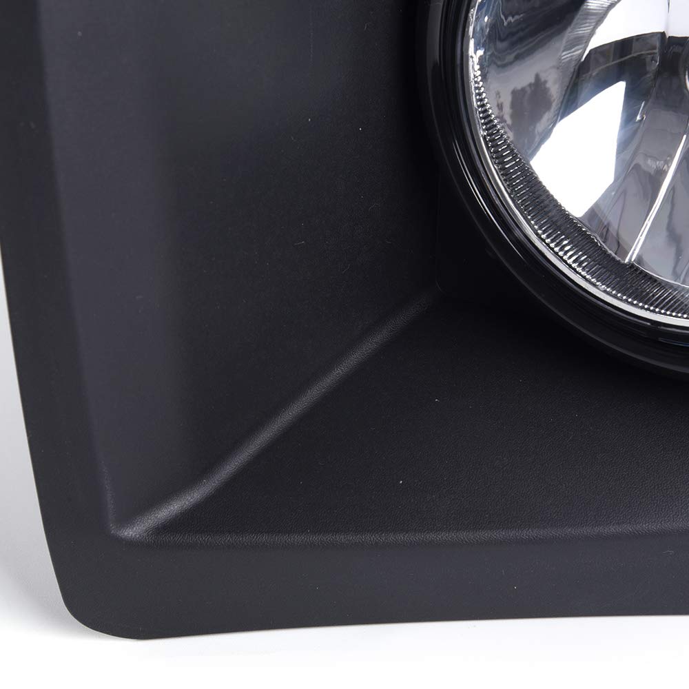 G-PLUS Lens Bumper Driving Fog Lights Lamps Left+Right Compatible with 2014 2015 GMC Sierra 1500 Models Only GM1038169, GM1039169 15839896
