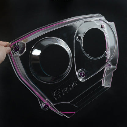 G-PLUS Clear Cam Gear Timing Belt Cover Compatible With Mitsubishi DSM Evolution LANCER EVO4-8 4G63