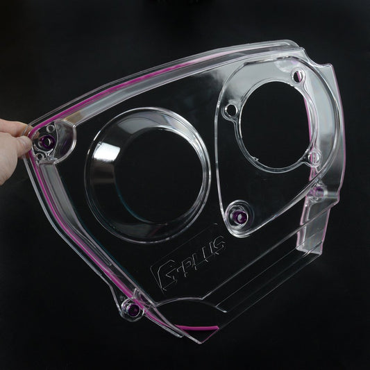 G-PLUS Clear Cam Gear Timing Belt Cover Compatible With Mitsubishi DSM Evolution LANCER EVO4-8 4G63