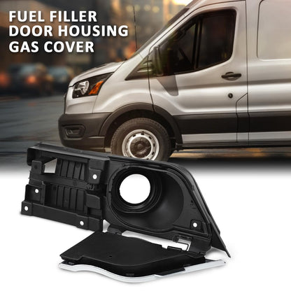 G-PLUS Fuel Filler Door Housing and Gas Cover Compatible with Ford Transit 150 250 350 350HD 2015-2023, Fit for Gasoline Engine only. Will Not fit Diesel Engines CK4Z-5427936-J