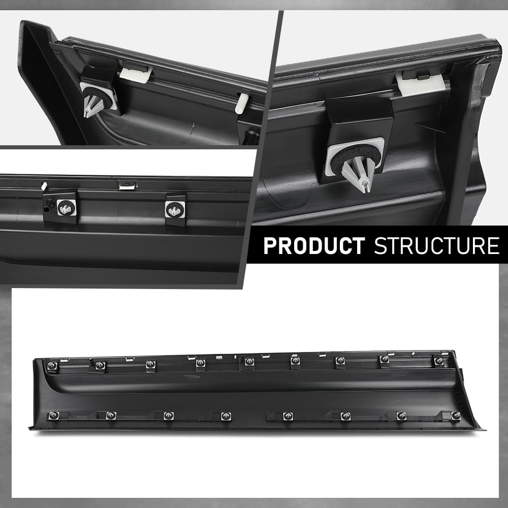 G-PLUS Front Right Lower Door Molding, Compatible with Ford Explorer 2011-2015, Passenger Side, BB5Z7820878AA, FO1305112 Black