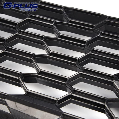 G-PLUS Front Upper Bumper Black Billet Grille Insert Compatible With 2015 Ford Mustang