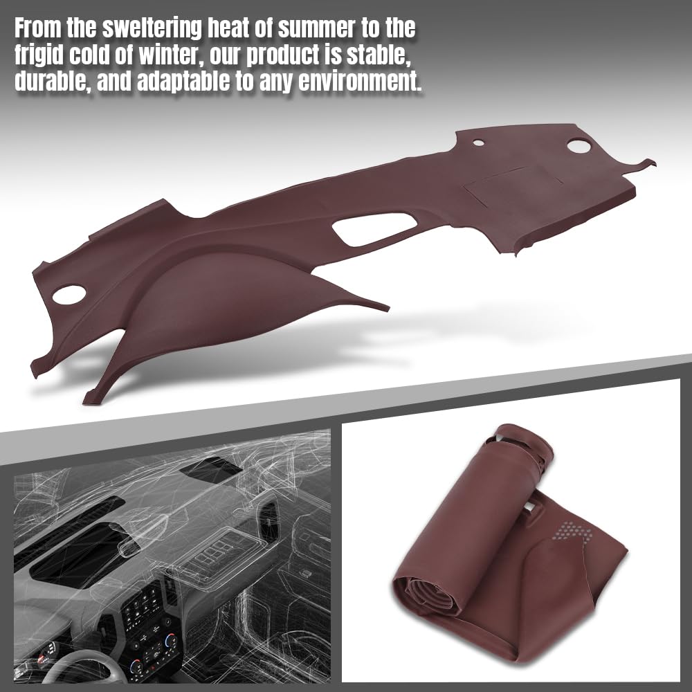 G-PLUS TPE Molded Dashboard Dash Cover Compatible with Honda Acura TL 2004 2005 2006 2007 2008 Dash Board Cover Red