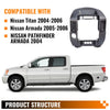 G-PLUS Center Dash Bezel Finisher Panel w/Sound Hole & Cigarette Lighter Compatible with 04-06 Nissan Titan/ 05-06 Nissan Armada/ 2004 Nissan Pathfinder Armada Dashboard AC Radio Bezel 682578S800