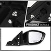 G-PLUS Power Mirror Driver and Passenger Side Compatible with Honda Accord Sedan 2018-2022 1.5L HO1320328 HO1321328 76208TVAA02 76258TVAA02 Glossy Black 3-Pin Manual Folding