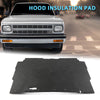 G-PLUS Hood Insulation Pad 1/2" with Clips Compatible with Chevy S10 1982-1993,Fit Chevy S10 Blazer 1983-1993 Black