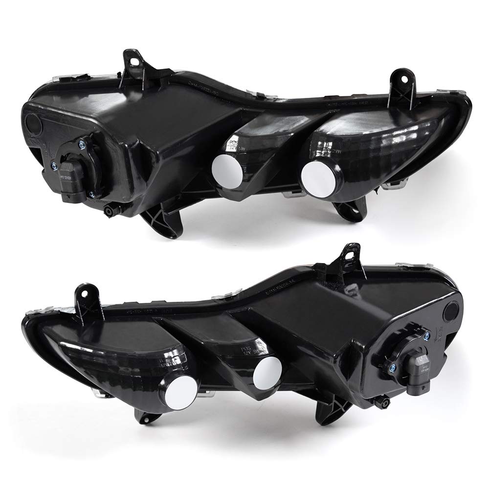 G-PLUS Front Bumper Fog Lights Compatible With 2013-2016 Ford Escape Kuga Driving Fog Lamps Driver & Passenger Pair Black Housing Clear Lens