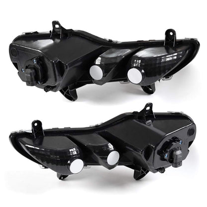G-PLUS Front Bumper Fog Lights Compatible With 2013-2016 Ford Escape Kuga Driving Fog Lamps Driver & Passenger Pair Black Housing Clear Lens