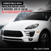 G-PLUS Left Fog Light Cover Lamp Bezel, Compatible with Porsche Macan Base and S Model 2015-2018, Driver Side, 95B807795B, 95B807795