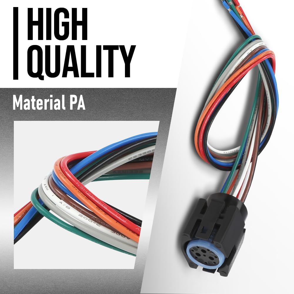 G-PLUS Transmission Wiring Harness Repair Kit Fit Chrysler Dodge Jeep Products with The 42RE 44RE 46RE 47RE A518 Model Automatic Transmissions 1994-2025 12445BK, 350-0062 Black