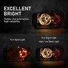 G-PLUS Headlights w/Bulbs Left Driver Side Compatible with Dodge Ram 1500 2006-2008/HEADLIGHTS | Fit Dodge Ram 2500 3500 2006-2009,Clear Lens Chrome Housing Amber Reflector Bumper Headlamps,faros Assembly