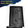 G-PLUS Corner Light Fit 1994-2000 Chevy CK/C10 1500 2500 3500 2WD,(ONLY For Composite Headlights) Signal Side Marker Lamps (Clear Lens Black Housing Clear Reflector) Bumper Headlamps,faros Assembly