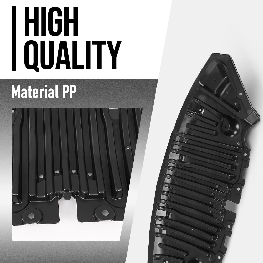 G-PLUS Undercar Shield Engine Splash Shield Front Lower Compatible with Benz GLK250 2013 2014 2015, Fit Benz GLK350 2010 2011 2012 2013 2014 2015 MB1228157, 2045201523 Black