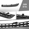 G-PLUS Bumper Face Bar Grilles Front Passenger Right Side Compatible with Volvo XC90 3.2 2007-2014 Fit Volvo XC90 V8 2007-2011 / V8 Sport 2007-2008 30678954, VO1039107 Black