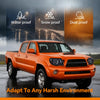 G-PLUS Headlights Assembly, Compatible with 2005 2006 2007 2008 2009 2010 2011 Toyota Tacoma Bumper Headlamps, Smoky Lens Black Housing Amber Reflector,faros delanteros