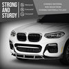 G-PLUS Front Bumper Lip Splitter Spoiler Compatible with BMW X3 G01 X4 G02 2017 2018 2019 2020 2021, Only Fit Model with M Sport Bumper Front Splitter Lip Gloss Black