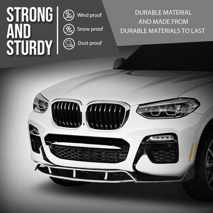 G-PLUS Front Bumper Lip Splitter Spoiler Compatible with BMW X3 G01 X4 G02 2017 2018 2019 2020 2021, Only Fit Model with M Sport Bumper Front Splitter Lip Gloss Black