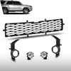 G-PLUS Front Bumper Lower Grill Fog Lights Set Compatible with Toyota 4Runner TRD / SR5 2014-2019 TO1039173, TO1036148 Black