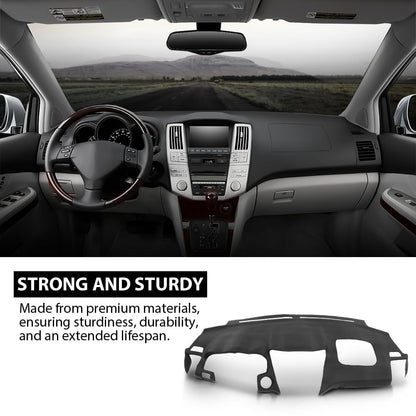 G-PLUS TPE Molded Dash Cover Compatible with RX330 2004-2006/ RX350 2007-2009/ RX400h 2006-2008 Black