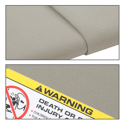 G-PLUS Beige Sun Visor LH Driver & RH Passenger Side 1 Pair Compatible with 2002-2009 Dodge Ram 1500 2500 3500 (Only the Passenger Side with a Mirror)